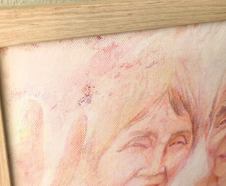 手描き”似顔絵でお客様の特別な日をお手伝いします キャンバスボードに絵具と色鉛筆にてお描きいたします！ イメージ2