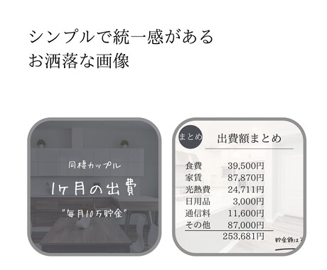 お洒落な【Instagramの画像】作成します ターゲットに響く！ 投稿画像やテンプレートのご依頼も◎ イメージ2