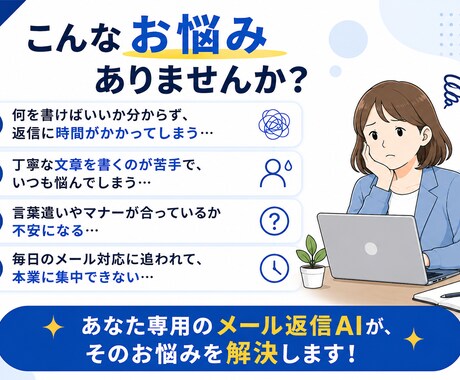 あなた専用のメール返信AIを作成ます 返信に悩まない！あなた専用にカスタマイズします。 イメージ2