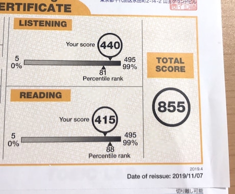 あなたのTOEICスコアを800点以上に伸ばします 時間は無いけど、どうしても高得点が必要な方向け。 イメージ1