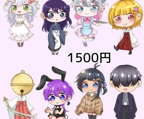 ゆるふわ可愛いSDイラスト・アイコン描きます もちもちゆるふわSDイラスト 相談だけでも大歓迎！ イメージ2