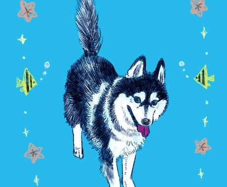 動物のご家族の似顔絵描きます SNSや携帯の待ち受けにつかえる似顔絵はいかがですか？ イメージ2