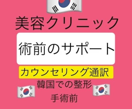 通訳専用）韓国クリニックカウンセリング通訳をします カウンセリング通訳 実務経験者 専門知識 正確性 責任感 イメージ1