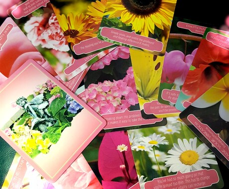 美しい花たちの『フラワーセラピーオラクルカード』であなたにメッセージをお伝えします✲*ﾟ❁ イメージ1