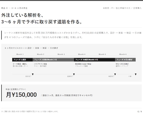 研究室の解析を内製化する仕組みの検討・設計をします 外注200万円を内製化したいラボ責任者へ イメージ1