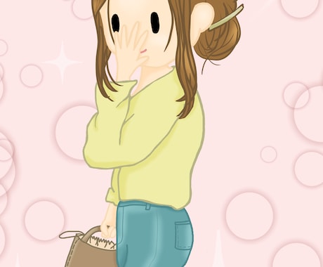 SNS用の可愛いイラスト描きます ゆるっとした可愛いキャラクターはいかがですか。 イメージ2
