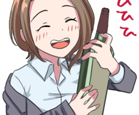 少女漫画風のキャラクターアイコンを作成します デフォルメされた少女漫画風のアイコンを作成 イメージ2