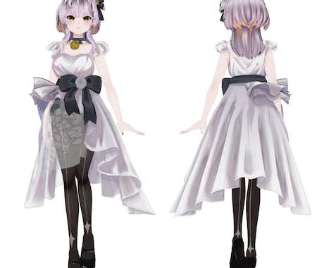 イラストみたいな3Dモデル制作いたします VRoid+blenderハイクオリティモデル制作いたします イメージ2