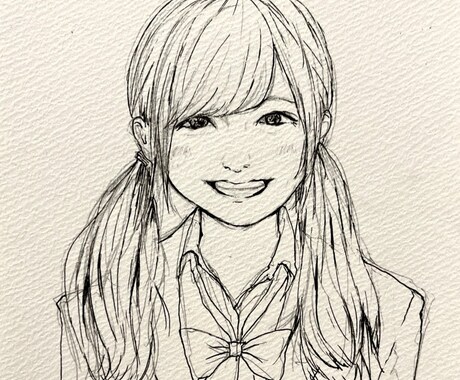 優しい雰囲気の似顔絵をお描きします バストアップのお顔を水彩色鉛筆でお描きします イメージ2