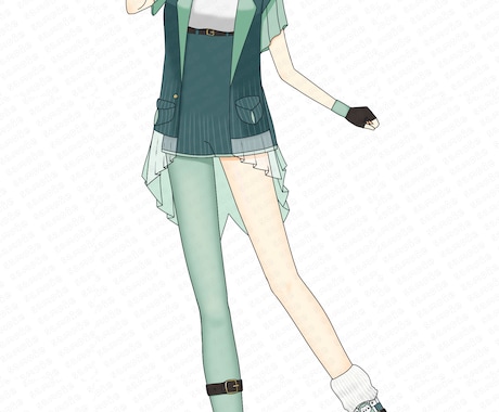 等身の全身イラストを描きます 細部まで描きこまれた等身イラストお描きします！ イメージ1
