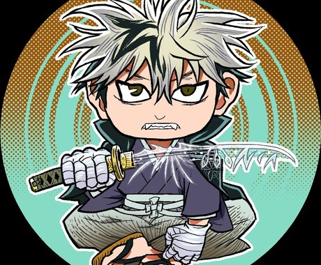 アイコンイラスト描きます コロコロとかわいいミニキャラをアニメ風の塗りで描きます イメージ2
