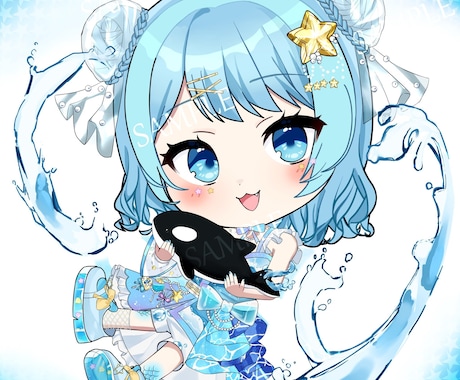 もちもち、可愛いSDキャラ、イラスト描きます 繊細なデザインもSDキャラ、ミニキャラに落とし込みます！ イメージ1