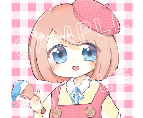 ゆるふわ・かわいい系 SNS向けアイコン作成します イメージ1