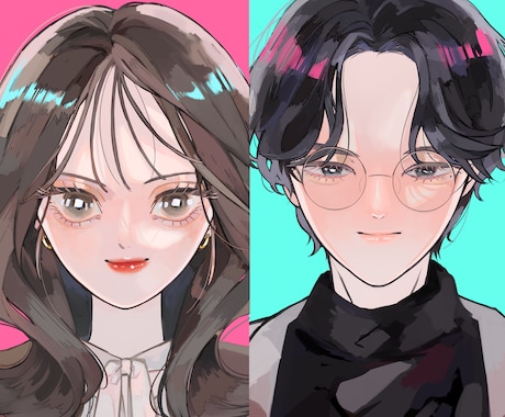 初心者歓迎✨イラスト・アイコン描きます オプションで商用利用OK昭和レトロ平成ポップ韓国アイドル風 イメージ2