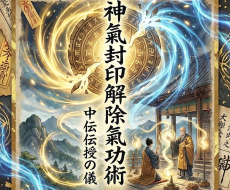 神氣封印解除氣功術　中伝伝授の儀を行います 光脈展開法・多層氣収束術　魂の光脈を広げ氣の器を深める展開 イメージ2