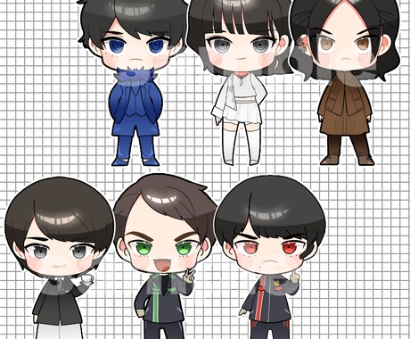 かわいいミニキャラ制作いたします アイコン・グッズ・動画キャッチに最適！ イメージ2