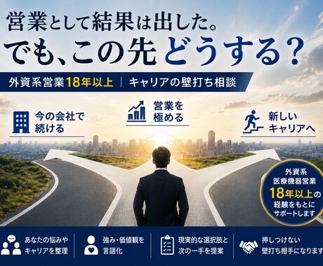 外資営業8年連続達成｜結果を出す思考を整えます 成果を出し続ける人の「考え方の型」を知りたい方 イメージ1