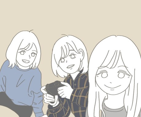 写真をベースに可愛いイラストを描きます SNSやホーム画面、友達へのプレゼントなどにもピッタリ！ イメージ1
