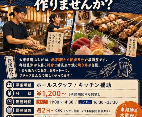 元チェーン本部が飲食店の悩みを解決します 集客・採用・教育のお悩みを30分で改善提案 イメージ1