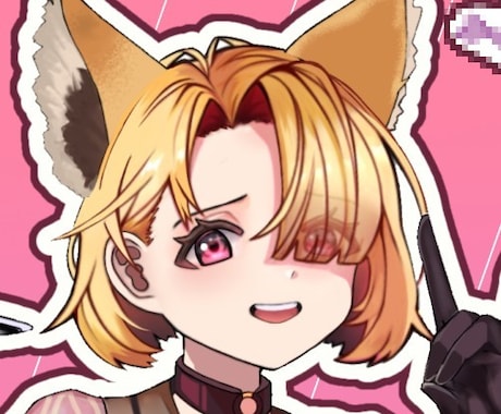 ポップで目を引くミニキャライラストを制作します SNS・配信・グッズに映える！あなただけのポップな一枚を。 イメージ1
