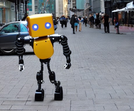 ロボットと街の合成写真を制作販売しています 街に溶け込むロボットたちの合成写真#1 イメージ1