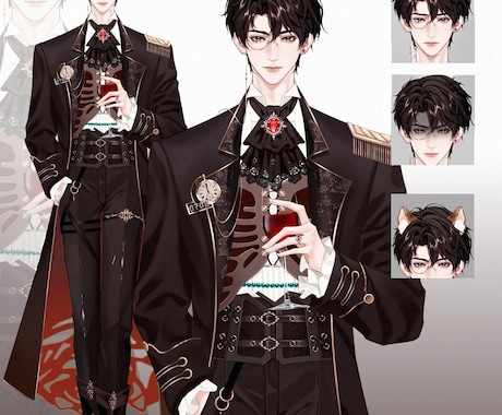 我们提供最优质产品立绘插画到建模一条龙服务ます 顶级插画师为你精心打造角色，助力出道 イメージ1