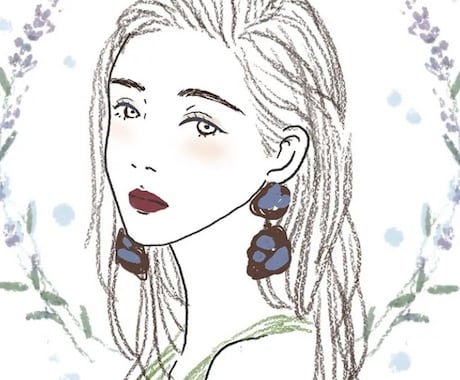 女性向け、大人っぽいおしゃれなイラストを描けます お洒落で線だけシンプルなタッチに仕上げます イメージ1