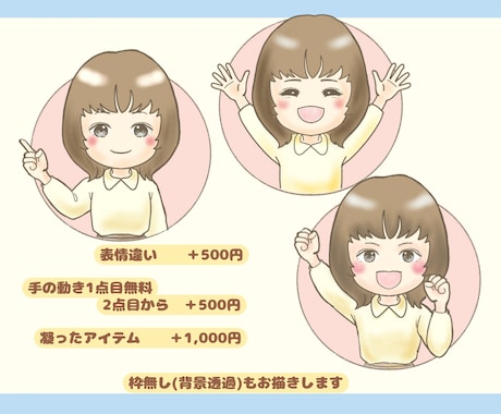 完全オーダーメイド枠から飛び出すアイコン描きます 商用利用OK。SNS･名刺などに。表情ポーズを豊かに表現 イメージ2