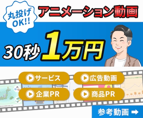 高品質・低価格でアニメーション動画制作をします サービス・商品など目的に沿った伝わるモーショングラフィックス イメージ1