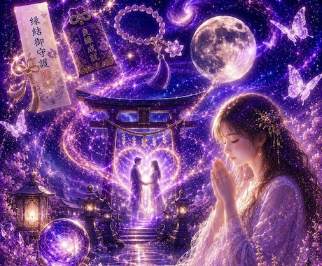 ７日間ご祈祷付⛩️霊視で二人のご縁をサポートします 宇宙より縁結びご縁サポート♡文字で読み返したい方に☘️ イメージ1