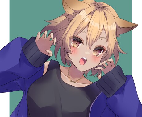 可愛い女の子のSNS用アイコンを描きます 商用利用無料！萌え可愛いタッチのイラストです！ イメージ2