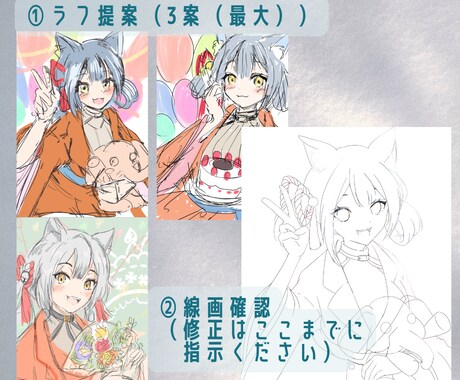 美少女キャラクターの一枚絵描きます キラキラかわいい美少女キャラクターのイラストを作成します！ イメージ2