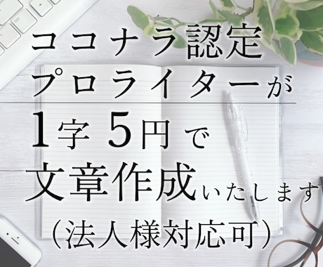 SEO重視！心を込めて3000字お書きいたします ココナラ実績「1900件」超えの認定プロが響く文章を作成！ イメージ1