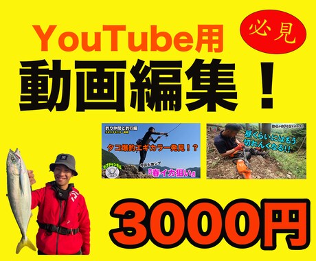 YouTube向け◆動画編集◆致します イメージ1