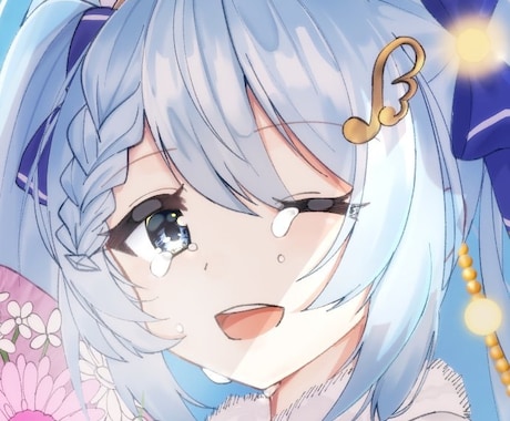 可愛らしいアイコンイラストを描きます 可愛いお顔の女性キャラクターを描きます！！ イメージ1