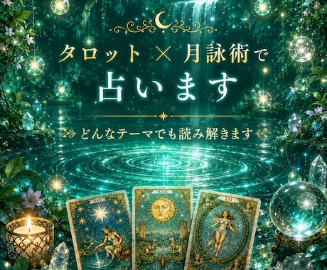 タロット占い｜あなたのお悩みを何でも鑑定します 恋愛・仕事・人間関係など｜タロット×月詠術 24時間以内納品 イメージ1