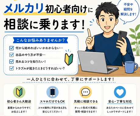 メルカリ 不用品出品 せどり 何でも相談に乗ります 今まで1800件以上の取引を行っております。 イメージ1
