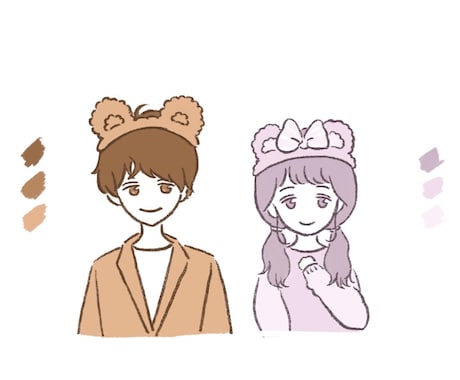 snsアイコンにおすすめします 似顔絵のかわいいイラストをしましょう！ イメージ2