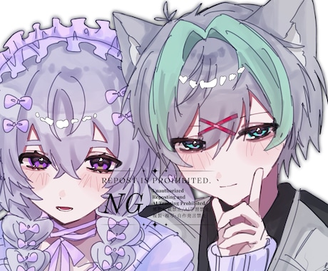 可愛いアイコンイラスト作成します 透明感のあるイラストが得意です♪男性イラストも⭕️ イメージ2