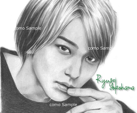 ハイクオリティな似顔絵を鉛筆デッサンで手描きします ♪精密描写＊ウェルカムボード＊記念プレゼント＊アイコンなどに イメージ2
