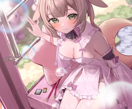 即納可！アイコンや1枚絵｢かわいい｣お描きします サムネ/立ち絵/観賞用/歌ってみた/誕生日/かわいい イメージ2