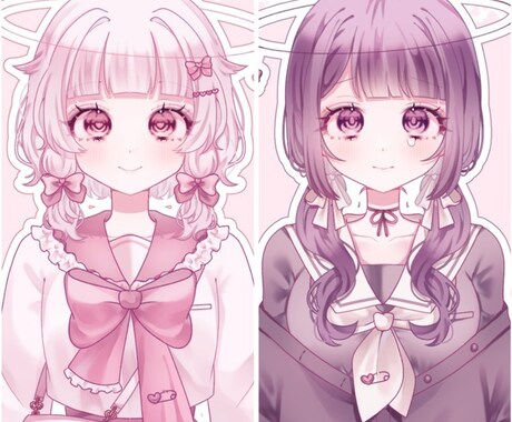 先着一名様限定価格！活動用立ち絵制作します 可愛らしい絵柄の立ち絵で活動への第一歩をサポートします！ イメージ2