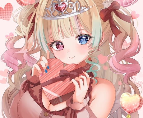 鮮やかで可愛い！印象的な1枚絵を制作します SNS・配信活動等に映える印象的なイラストをお届けします！ イメージ1