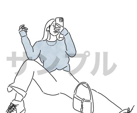 シンプルでおしゃれなアイコン描きます ２枚で1000円！SNSのアイコンにいかがですか？ イメージ2