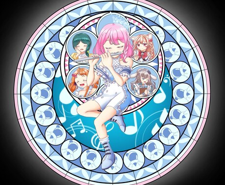 動画、生配信に必要なサムネイルイラストを描きます ゲーム、歌枠などテーマの内容に沿った素材絵を描きます。 イメージ2