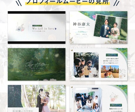 絵画をモチーフにしたプロフィールムービー作ります アットホームでじんわり心に響く演出です！ イメージ2