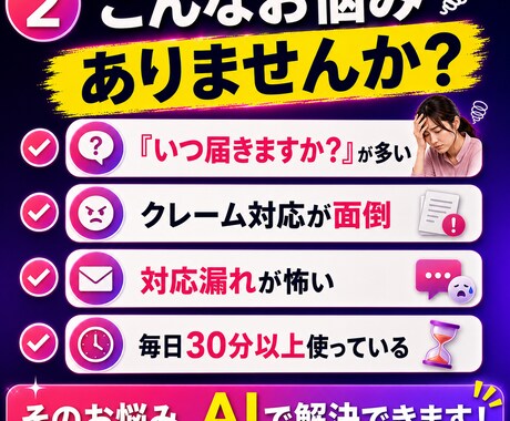 Qoo10問い合わせ対応をAIで効率化します AI下書きと優先順位判定で対応をラクに イメージ2