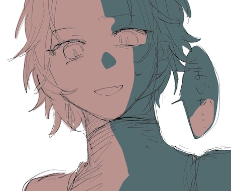 アイコン描きます 顔アップのアイコン用イラストを描きます！ イメージ1