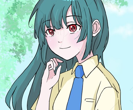 迅速かつ丁寧に☆自然な世界観の絵を描きます 等身大のイラストも得意です！男女、中性、ミニキャラ描けます イメージ2