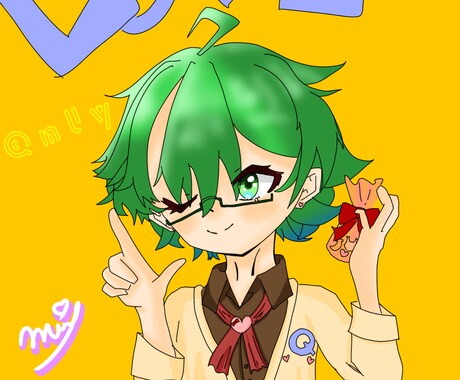 自分の思い描いている文の内容からイラストにできます オリジナルキャラクターに自分がなりきろう イメージ2